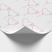 Papier zum Einwickeln von Geschenken zum Valentins