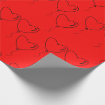 Papier zum Einwickeln von Geschenken zum Valentins