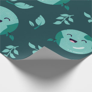 Papier zum niedlichen Earth Day Geschenkpapier