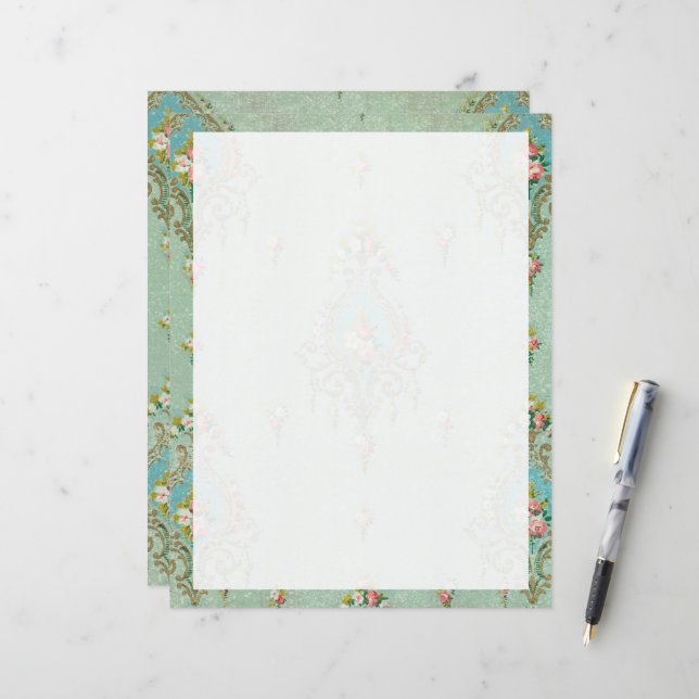 Papier zum Schreiben von Schreibvorlagen (Vorderseite/Rückseite Beispiel)