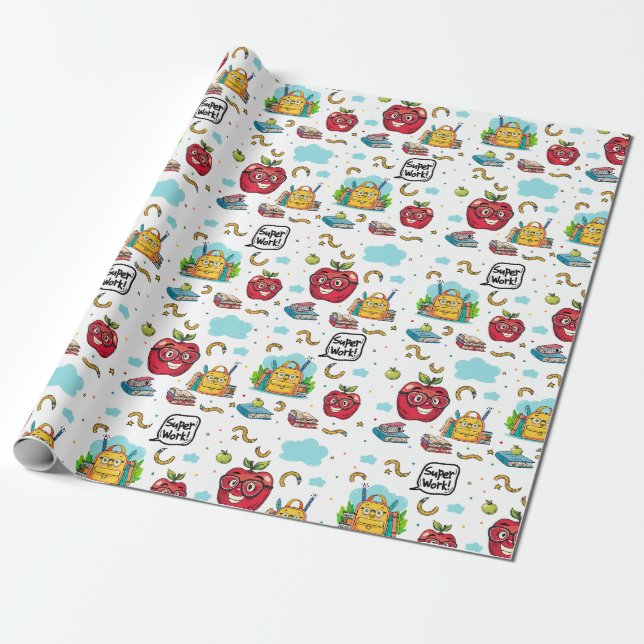 Papier zum Thema Schulabbruch Geschenkpapier (Ungerollt)