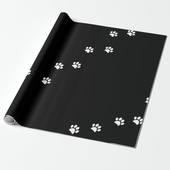 Papier zum Umblättern von Paw Prints Geschenkpapier (Ungerollt)