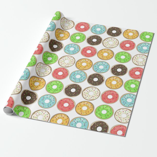 Papier zum Wrappen von Doughnut Geschenkpapier (Ungerollt)