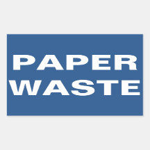 Papierabfallzeichen