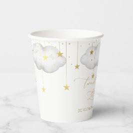 Papieraufkleber für Mond und Sterne Pappbecher