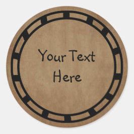 Papieraufkleber Runder Aufkleber