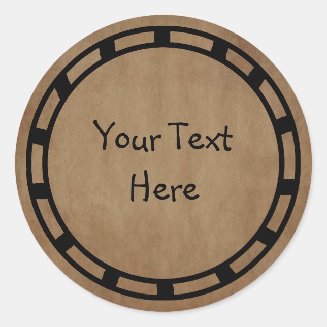 Papieraufkleber Runder Aufkleber (Vorderseite)