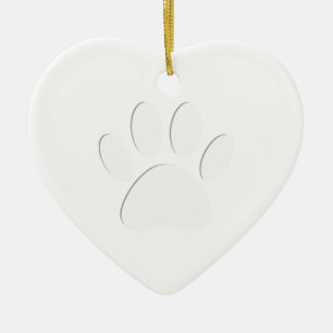 Papierausschnitt Dog-Druck Keramikornament