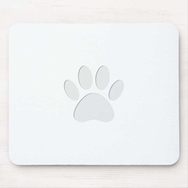 Papierausschnitt Dog-Druck Mousepad (Vorne)