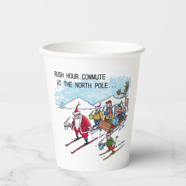 Papierbecher North Pole Rush Hour (Vorderseite)