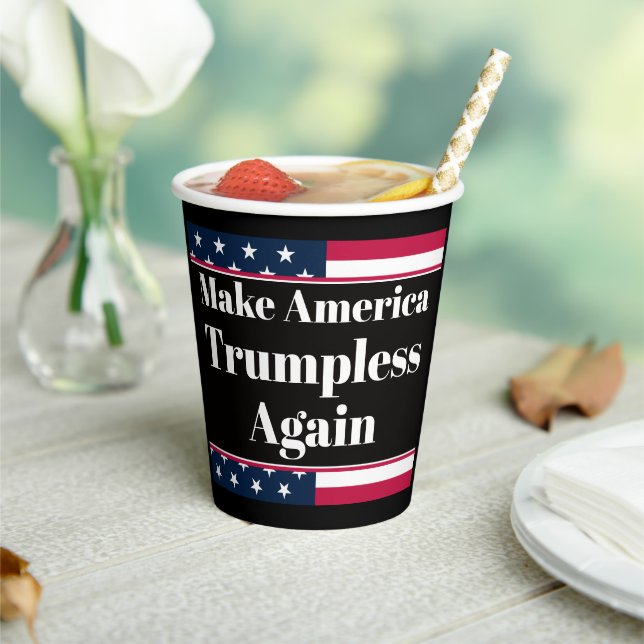 Papierbecher ohne Trump (In Situ)