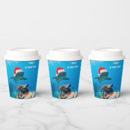 Papierbecher, Shark Christmas Pappbecher