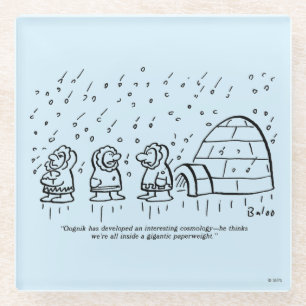 Papierbeschwerer Glasuntersetzer