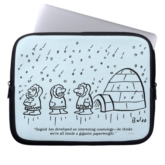 Papierbeschwerer Laptopschutzhülle (Vorderseite)