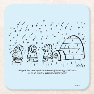 Papierbeschwerer Rechteckiger Pappuntersetzer