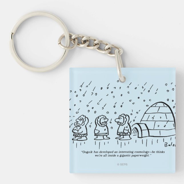 Papierbeschwerer Schlüsselanhänger (Vorderseite)