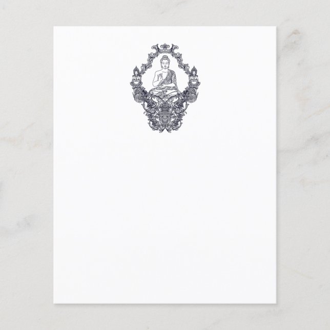 PAPIERBLATT: BUDDHA (Vorderseite)