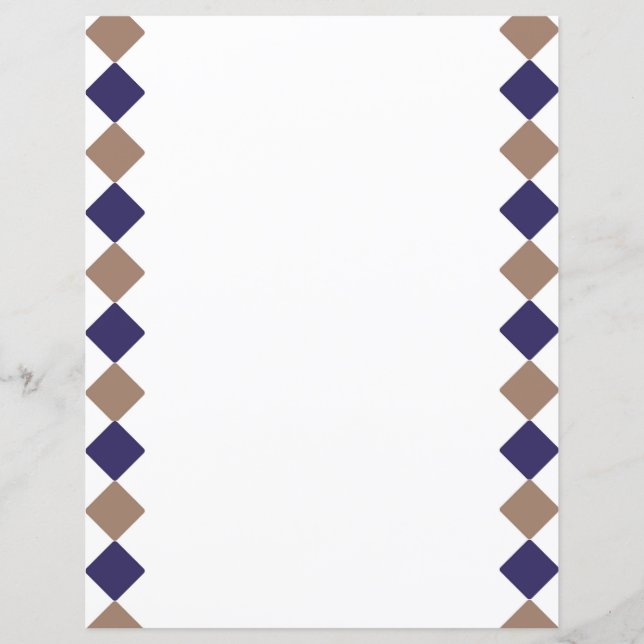 Papierblatt für geometrische Quadrate (Vorderseite)