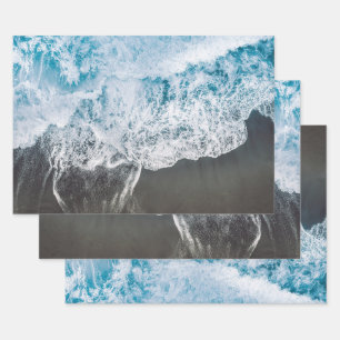 Papierblätter für Beach Vibes Geschenkpapier Set
