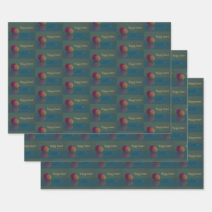 Papierblätter für den Osterurlaub Geschenkpapier Set