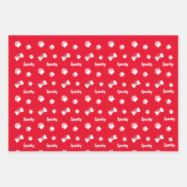 Papierblätter für kundenspezifische Dog-Knochen Geschenkpapier Set