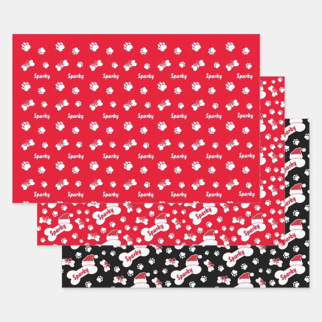 Papierblätter für kundenspezifische Dog-Knochen Geschenkpapier Set (Set)