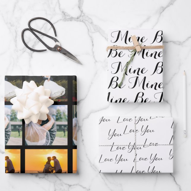 Papierblätter für personalisiertes Foto Geschenkpapier Set (Vorderseite)