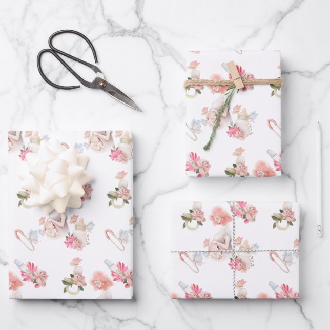 Papierblätter für Schwangerschaftsabbrüche Geschenkpapier Set (Vorderseite)