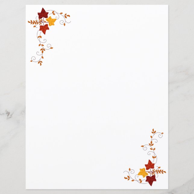 Papierblätter - Herbstweine (Vorderseite)