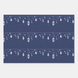 Papierblätter zum Entwerfen von Eid Geschenkpapier Set