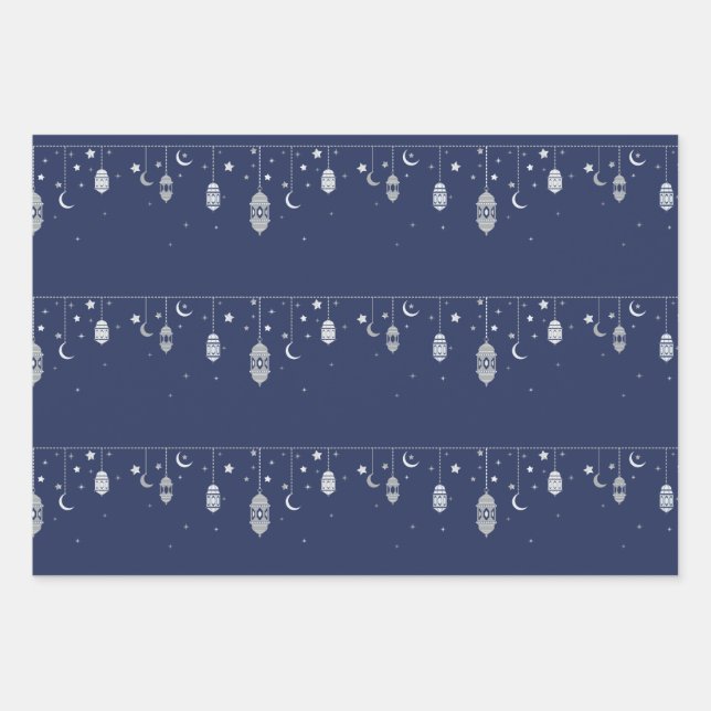 Papierblätter zum Entwerfen von Eid Geschenkpapier Set (Vorderseite)