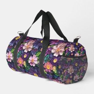 Papierblumen duffle bag