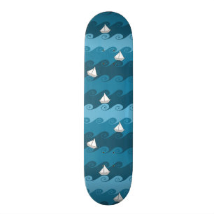 Papierboot-Muster Skateboard