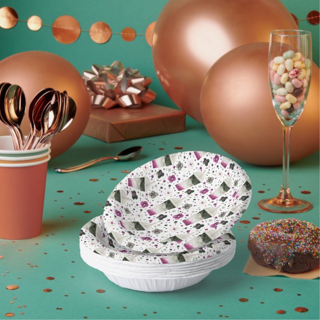 Papierbowle Pappteller (Multi)