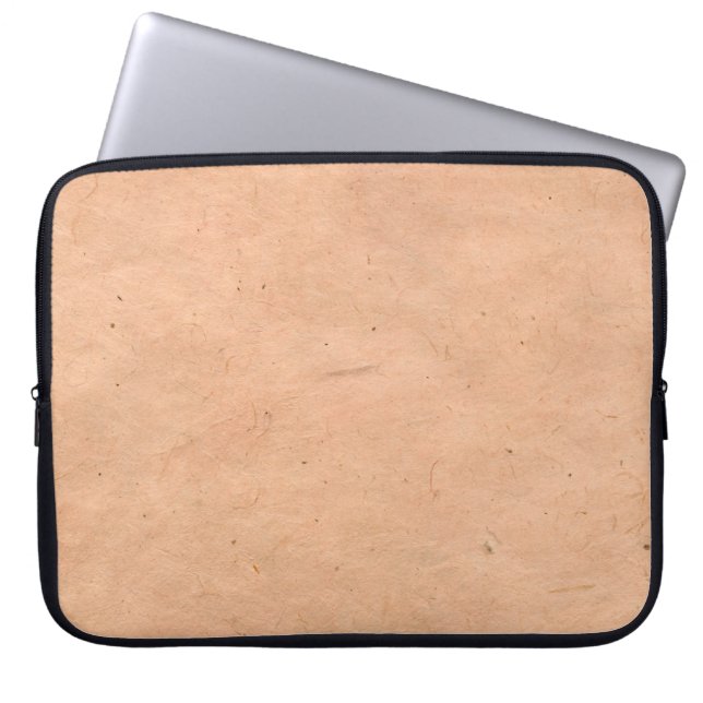 Papierbraun, handgefertigt laptopschutzhülle (Vorderseite)