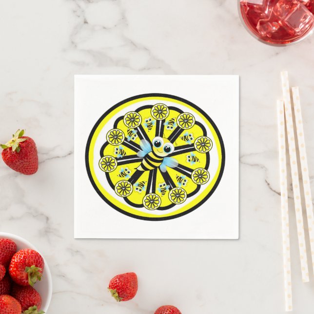 Papierbücher, Goldbarren-Zitronen Serviette (Beispiel)