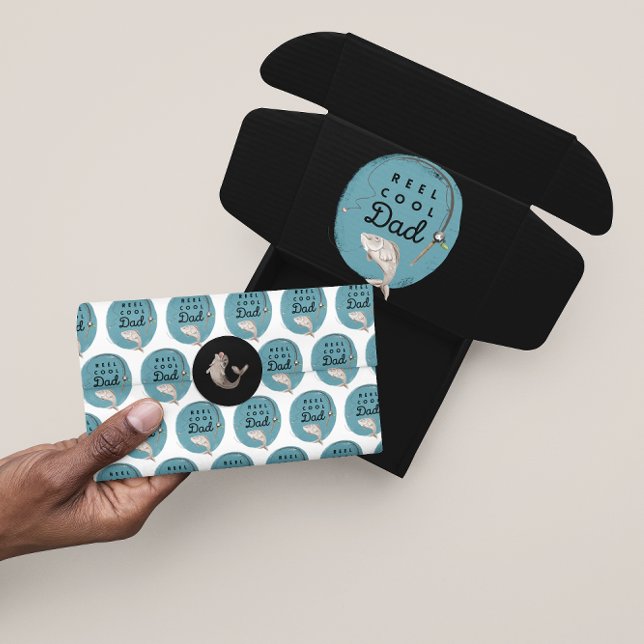 Papiere für Coole Vater Seidenpapier (Celebrate dad with this, "Reel cool dad" fishing tissue paper! )