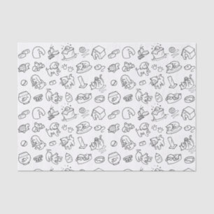 Papiere zum Thema Heimtiere Seidenpapier