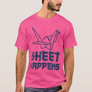 Papierfaltenblatt für Frauen findet Origami-Papier T-Shirt