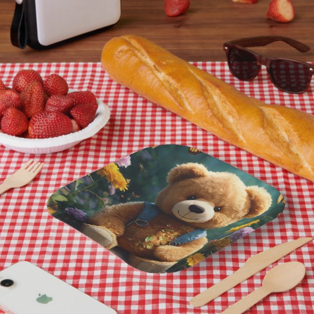 Papierflasche Pappteller (Picknick)