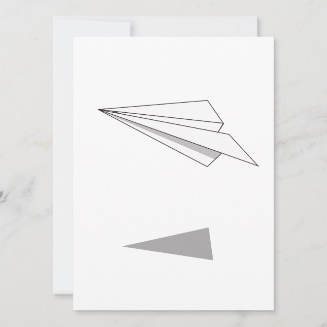 Papierflugzeug (Vorderseite)