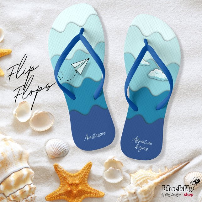Papierflugzeug | Adventure startet Active, Beach Flip Flops (Von Creator hochgeladen)