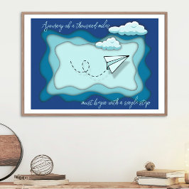 Papierflugzeug | Fahrt mit dem Single Poster