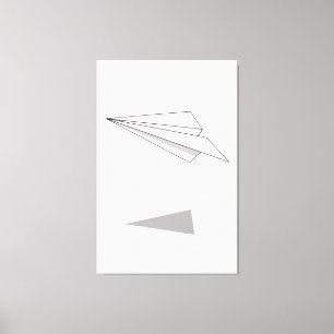 Papierflugzeug Leinwanddruck