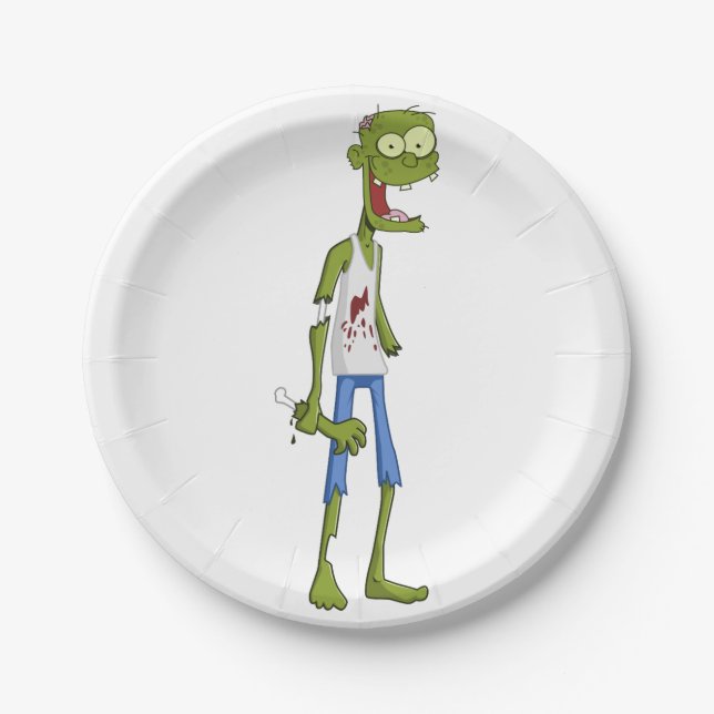 PapierFlugzeug. Zombie Pappteller (Vorderseite)