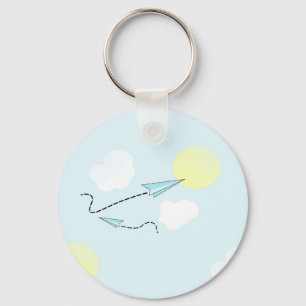 Papierflugzeuge Schlüsselanhänger