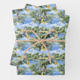 Papierfolien für die Umhüllung Geschenkpapier Set