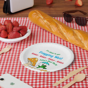 Papierfräsen, Teller, Teller aus Ribbit-Mushroom
