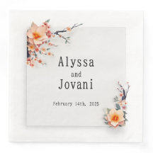 Papierhandtuch mit love blossoming