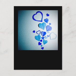 Papierherz 2 postkarte